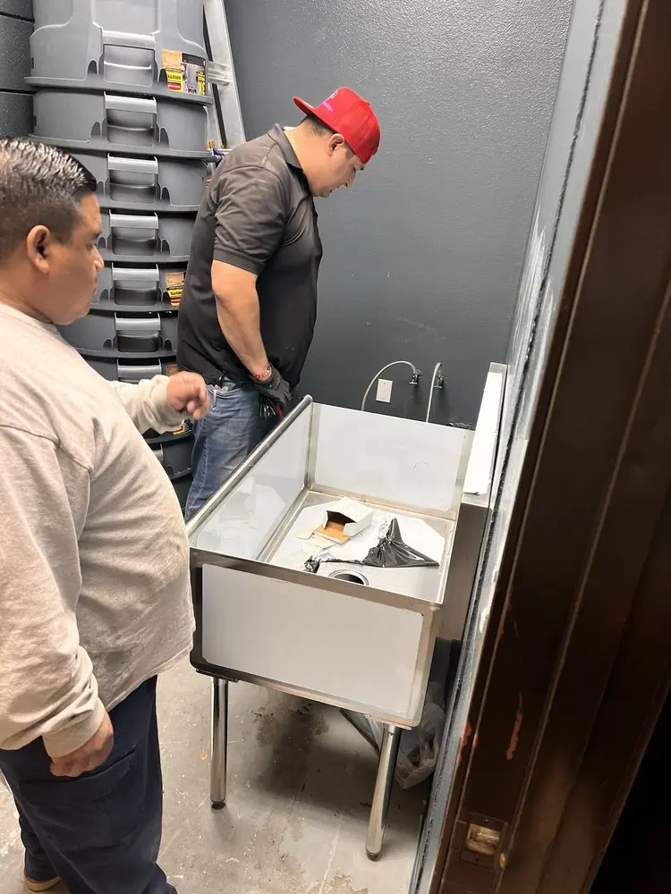 Commercial plumbing and sink installation in Largo